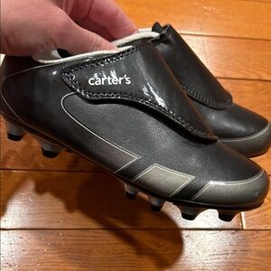 NWT- Carter's Black Soccer Cleats for youth size 1